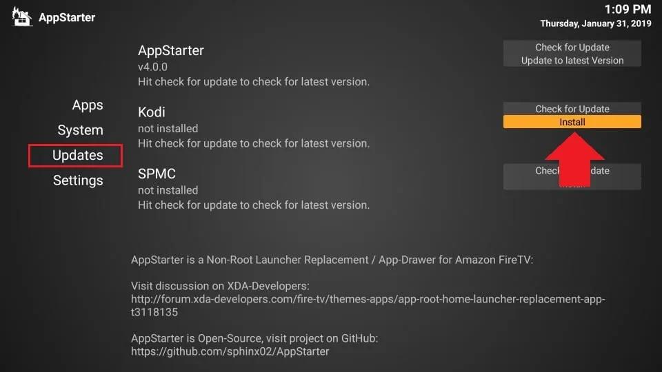 Install Kodi on FireStick